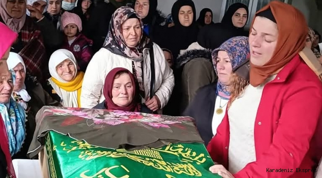 ORDU'YU AĞLATAN GENÇ ANNE SON YOLCULUĞUNA UĞURLANDI!