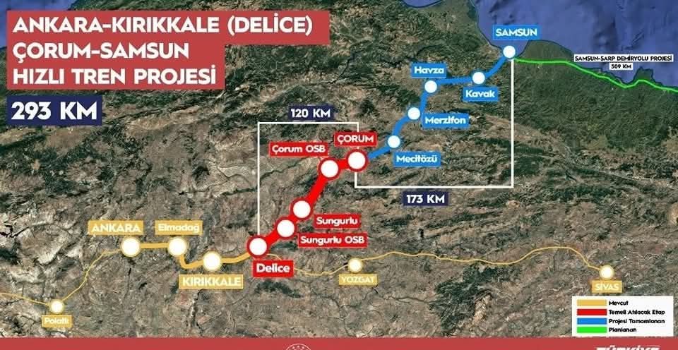 Trabzon’a hızlı tren geliyor