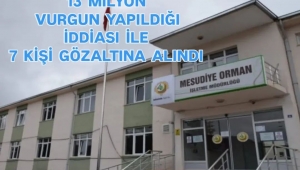 MESUDİYE ORMAN İŞLETME MÜDÜRLÜĞÜ’NDE SORUŞTURMA: 13 MİLYON VURGUN 7 GÖZALTI 