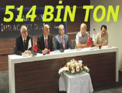 İHRACATÇILAR 514 BİN TON DEDİ