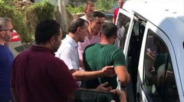 Bafra'da elinde satır bulunan şahıs yakalandı