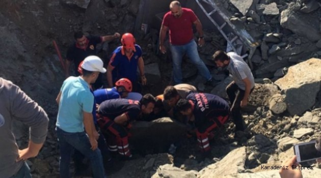 Bartın'da hastane inşaatındaki göçük