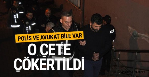 Bartın'da suç örgütü operasyonu