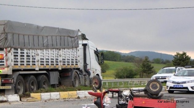 Bolu'da trafik kazası: 1 yaralı