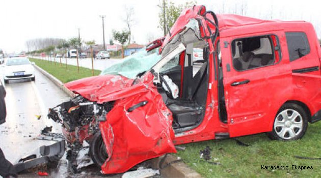 Çarşamba'da trafik kazası: 2 yaralı