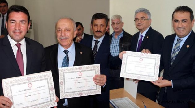 CHP Zonguldak milletvekilleri mazbatasını aldı