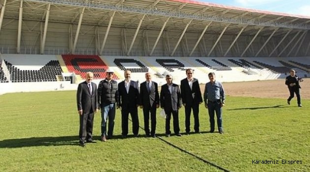 Çorum'un yeni stadına yerli çim