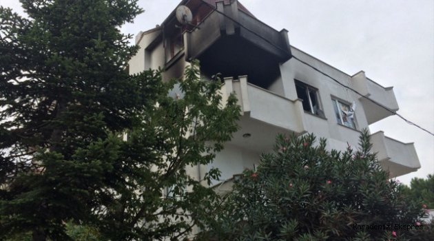 Düzce'de ev yangını