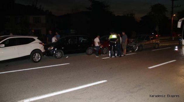 Düzce'de zincirleme trafik kazası: 1 yaralı