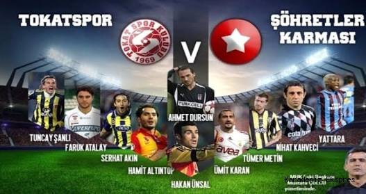 Eski milli futbolcular, Tokat'ta gösteri maçı yaptı