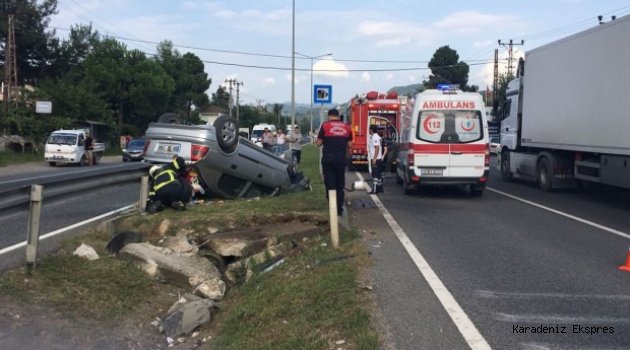 Fatsa’da trafik kazası: 1 yaralı