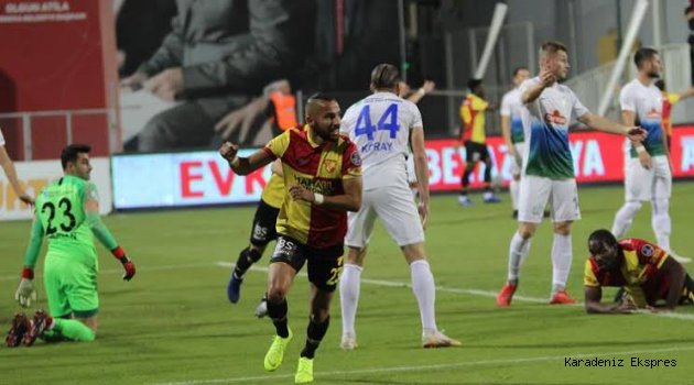 Göztepe, Çaykur Rizespor'u 2-0 mağlup etti