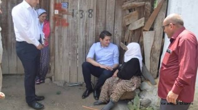 Gümüşhacıköy Kaymakamı Bulan köyleri ziyaret etti