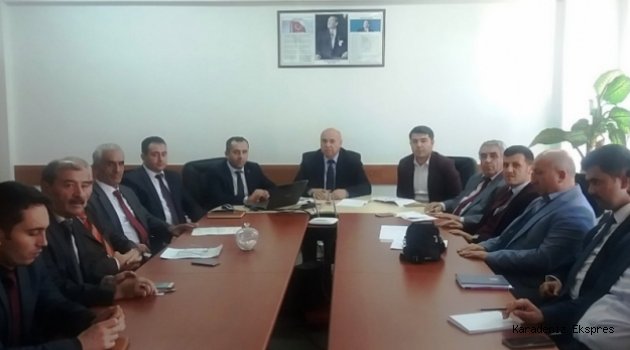 Gümüşhacıköy'de 2023 Eğitim Vizyonu Değerlendirme Toplantısı