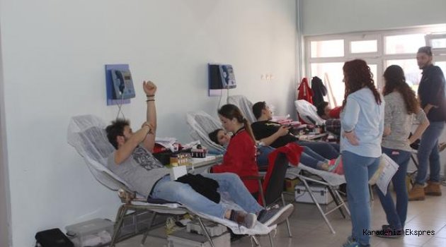 Havza'da kan bağışı kampanyası