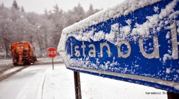 İstanbul’da Kar Başlıyor…