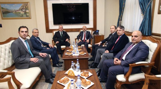 İzdes Projesi Kapsamında Merkez Valisi Güngör Azim Tuna Başkanlığındaki Heyet Amasya'ya Çalışma Ziyaretinde Bulundu