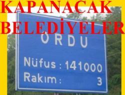 6 Belde Belediyesi Kapanıyor