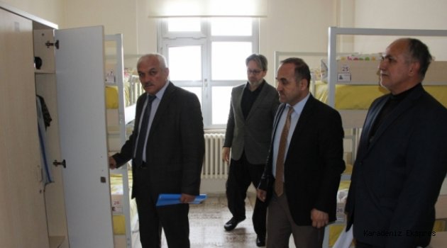 Kaymakam Koşal öğrenci pansiyonunu denetledi