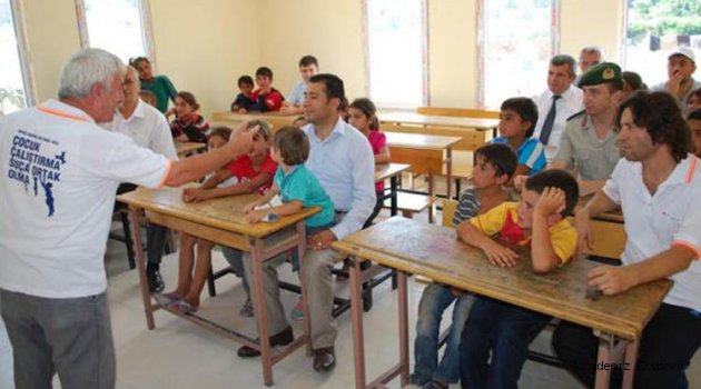 Mevsimlik işçilerin çocuklarına eğitim hizmeti