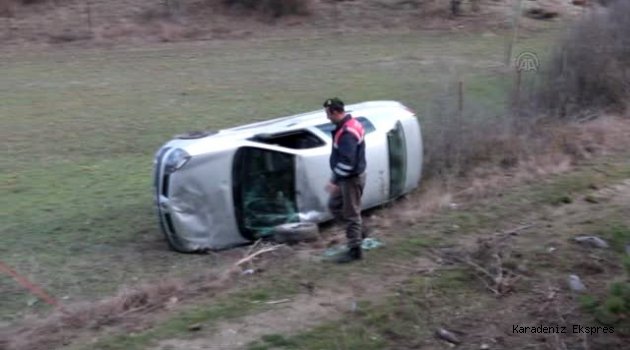 Mudurnu'da trafik kazası: 2 yaralı