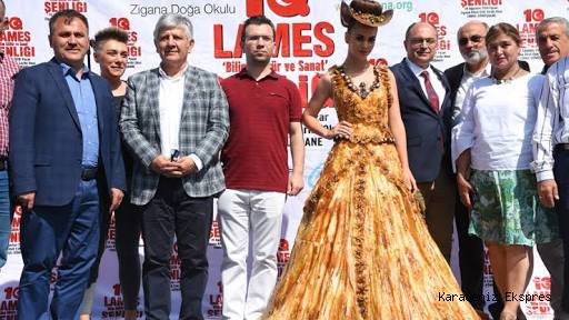 Pestil ve köme işlemeli gelinlik ilgi gördü