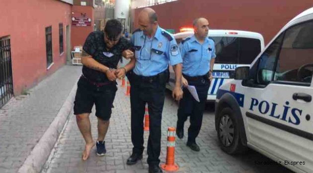 Polise ateş eden kişinin kovalamaca sonucu yakalanması