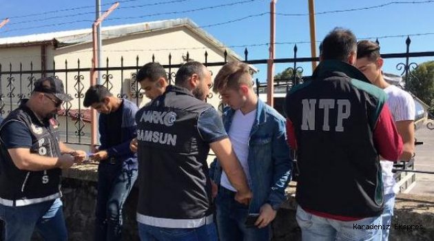 Samsun'da narkotik uygulaması