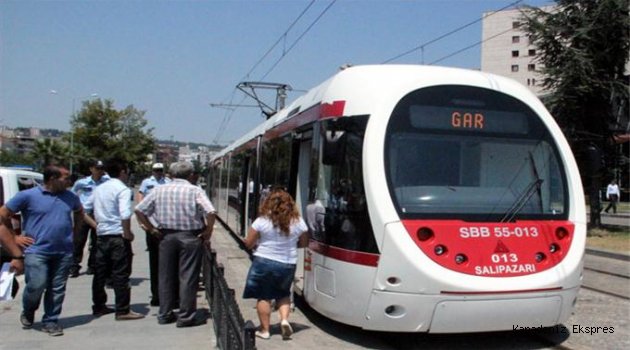 Samsun'da tramvay kazası: 1 yaralı