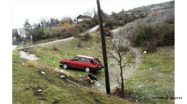 Sinop'ta otomobil devrildi: 1 ölü, 1 yaralı
