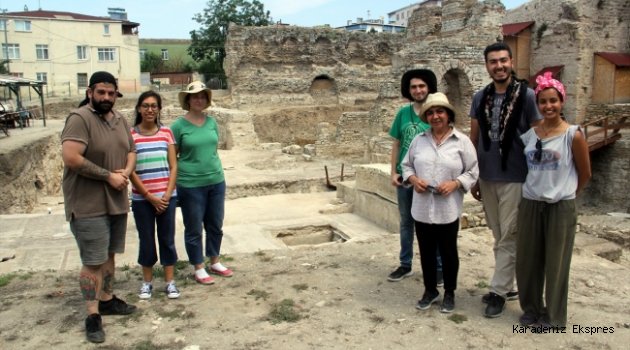 Sinop'ta "zengin Romalılara" ait mozaikler bulundu