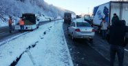 Buzlanma trafiği aksattı