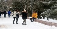 Gölcük ve Abant beyaz örtüsüyle büyülüyor