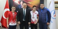 BAŞARILI SPORCULARDAN ZİYARET