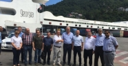 DKİB heyetinden Sarp Sınır Kapısı inşaatında inceleme