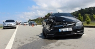 Giresun'da minibüs ile otomobil çarpıştı: 4 yaralı