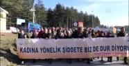 Kadına şiddete karşı yaylada yürüdüler