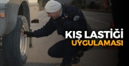 Safranbolu'da kış lastiği uygulaması