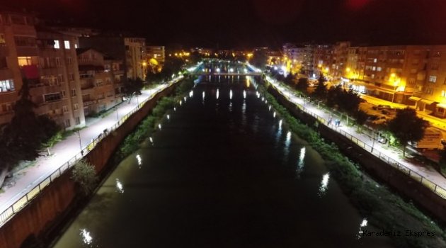 Terme'de 500 bin liralık aydınlatma yatırımı