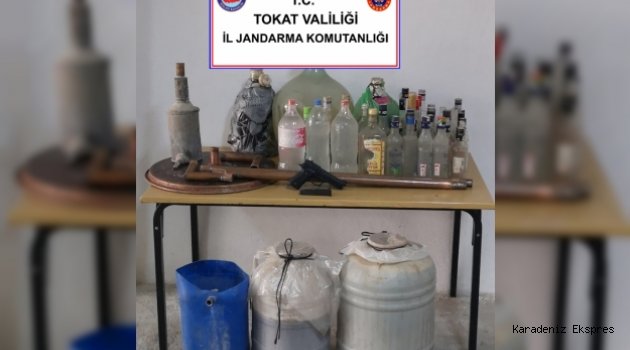 Tokat'ta sahte içki operasyonu
