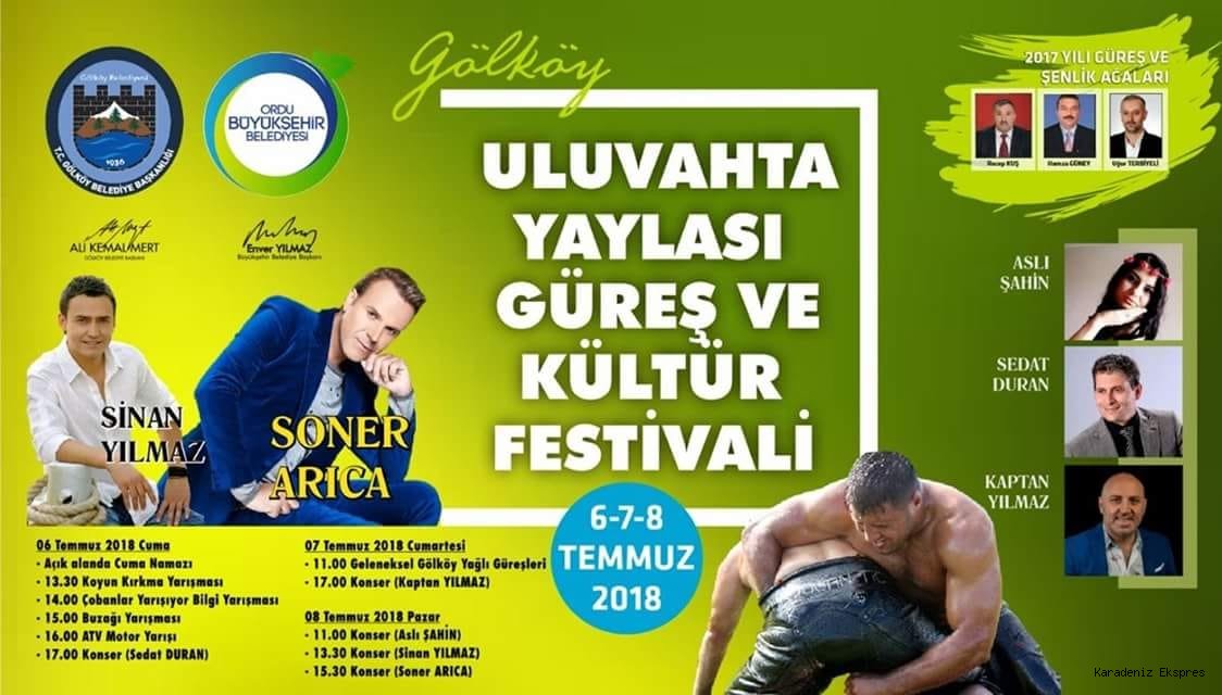 Uluvahta Yaylası Güreş ve Kültür Festivali'ne doğru