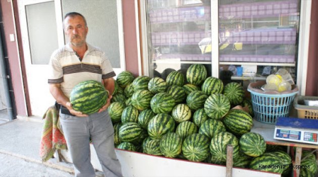 Vezirköprü'nün yerli karpuzu tezgahta