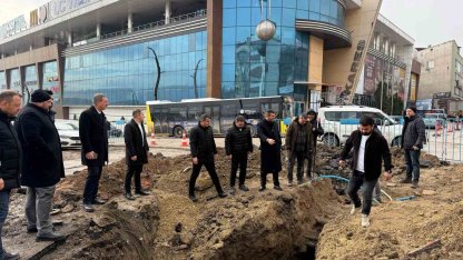 Başkan Çetinkaya, altyapı ve üstyapı çalışmalarını yerinde inceledi