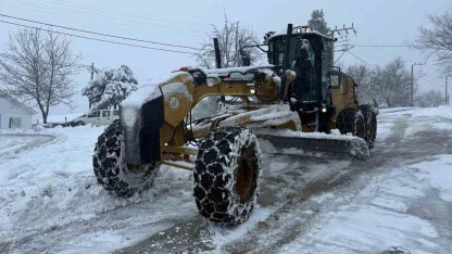 Düzce’de tüm köy yolları trafiğe açık