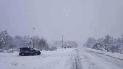 Karabük’te 112 köy yolu ukaşıma kapandı