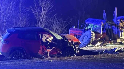 Kastamonu’da cip ile traktör çarpıştı: 3 yaralı