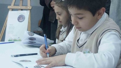 Minik yüreklerden arkadaşlarına destek