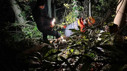 Orman işçisi için ekipler seferber oldu