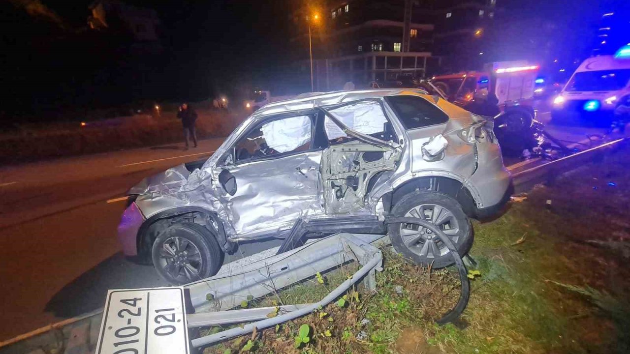 Rize’de trafik kazası: 5 yaralı