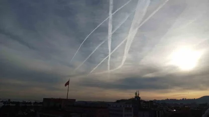 Samsun semalarında dikkat çeken manzara